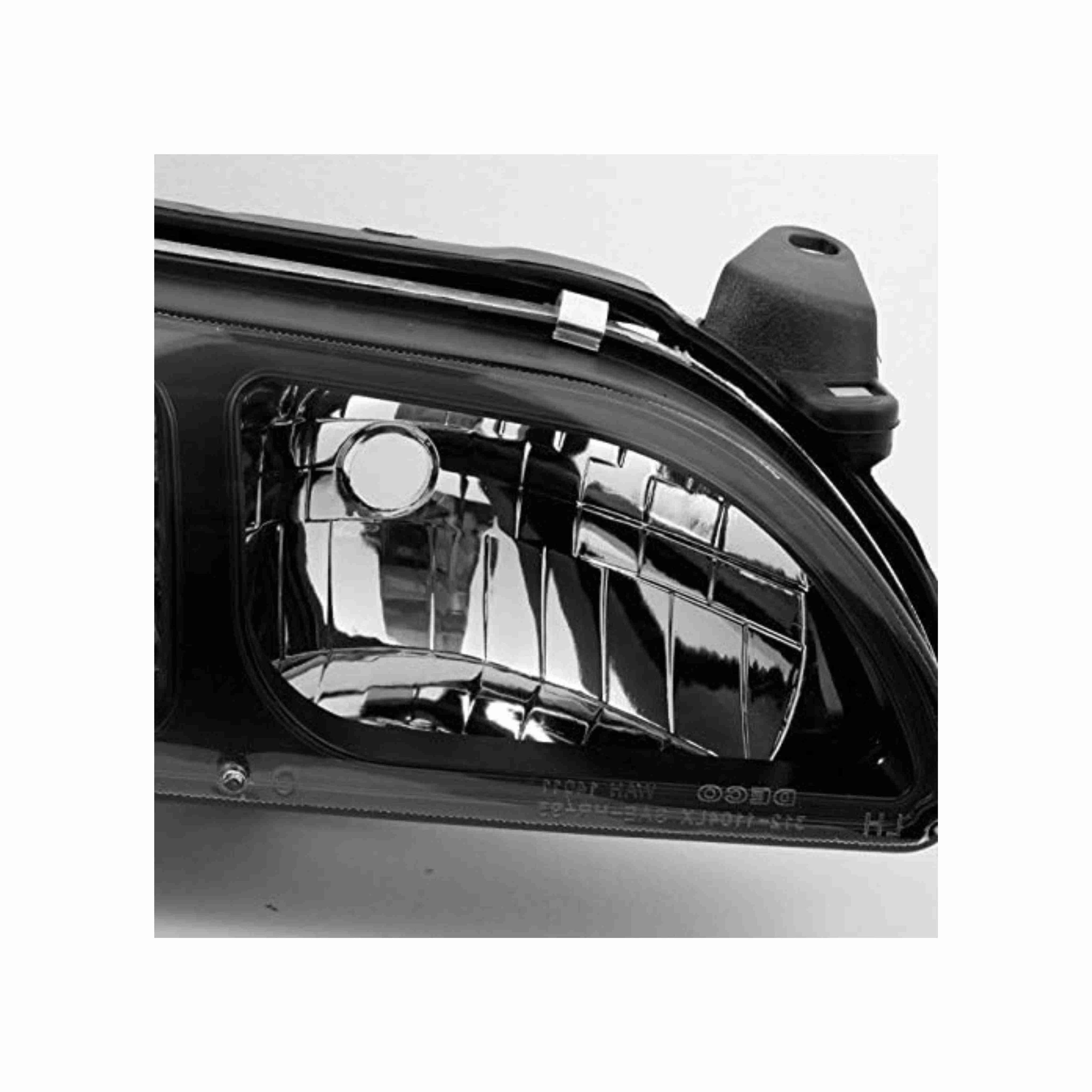 For 1993-1997 Toyota Corolla DX Clear Headlight Black Lamp+Corner Left+Right Set