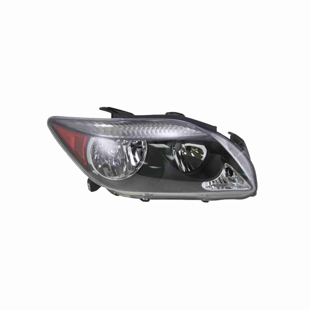 For 2005-2007 Scion tC Coupe Clear Lens Headlights Black Housing Headlamps Left+Right