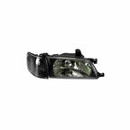 For 1995-1999 Toyota Tercel Headlight Clear Lens HeadLamp Black Set Left+Right