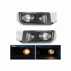 For 2014-2020 Toyota 4Runner Limited Fog Light Lamp Chrome Black Left+Right