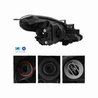 For 2015-2019 Nissan Versa Housing Black Headlamp Clear Headlight Left+Right