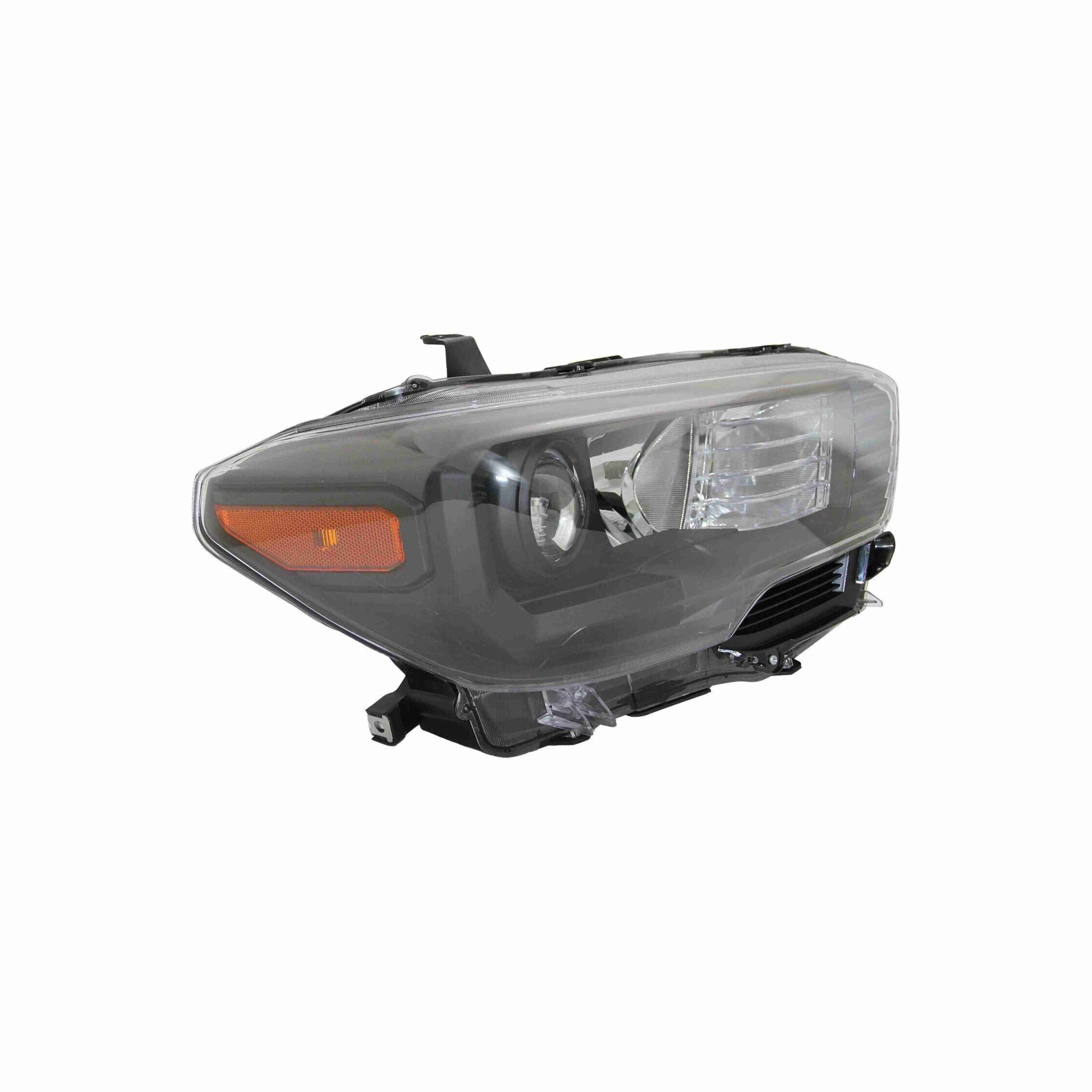 For 16-21 Toyota Tacoma Black Projector Headlight Lamp DRL W/O LED Left+Right