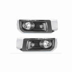 For 2014-2020 Toyota 4Runner Limited Fog Light Lamp Chrome Black Left+Right