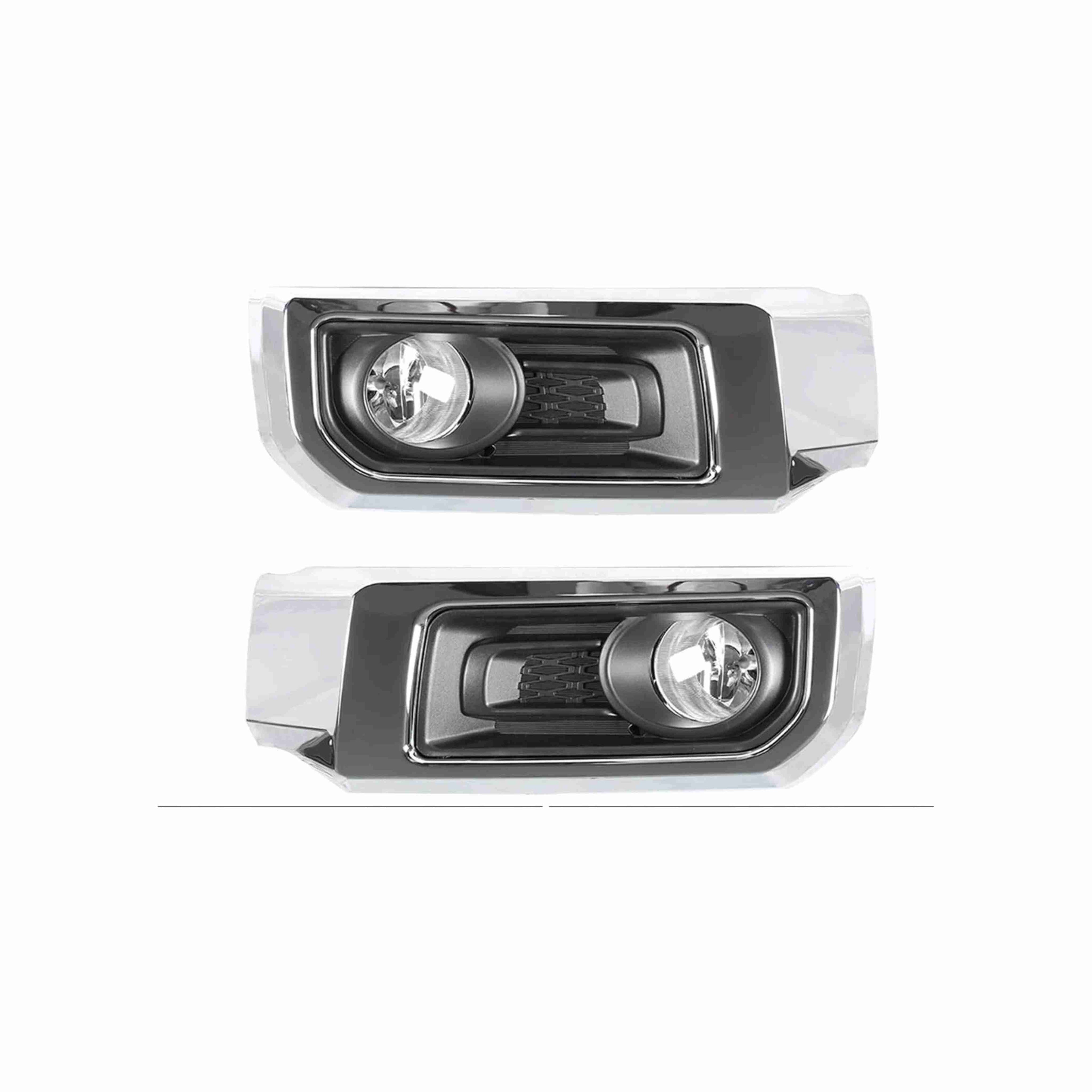 For 2014-2020 Toyota 4Runner Limited Fog Light Lamp Chrome Black Left+Right
