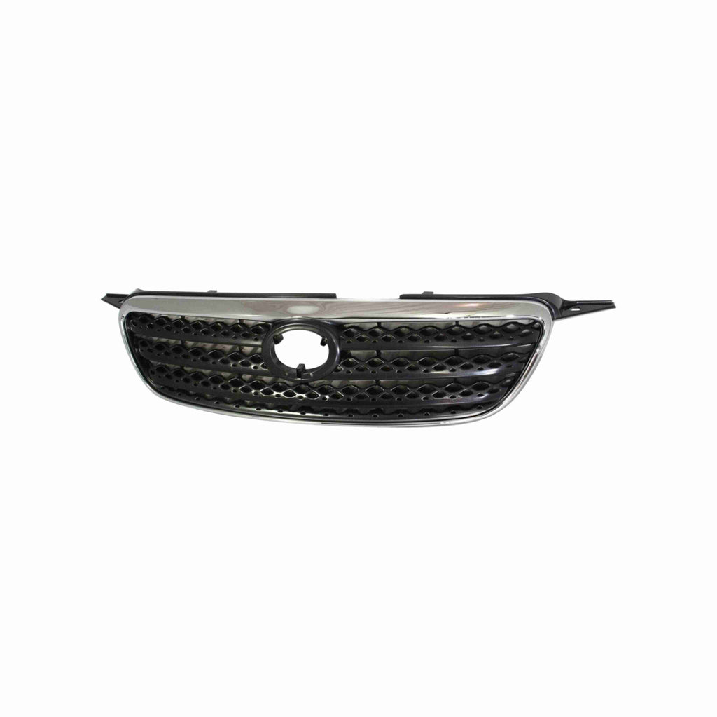 For 2005-2008 Toyota Corolla Chrome Shell With Dark Gray Front Bumper Grille Insert Assembly