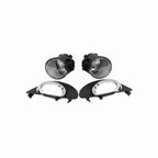 For 2012-2014 Toyota Yaris Hatchback Fog Light Lamp Chrome Housing Left+Right
