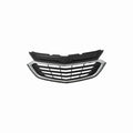 For 2018-2021 Chevrolet Equinox Front Bumper Upper Grille Black & Chrome Grill