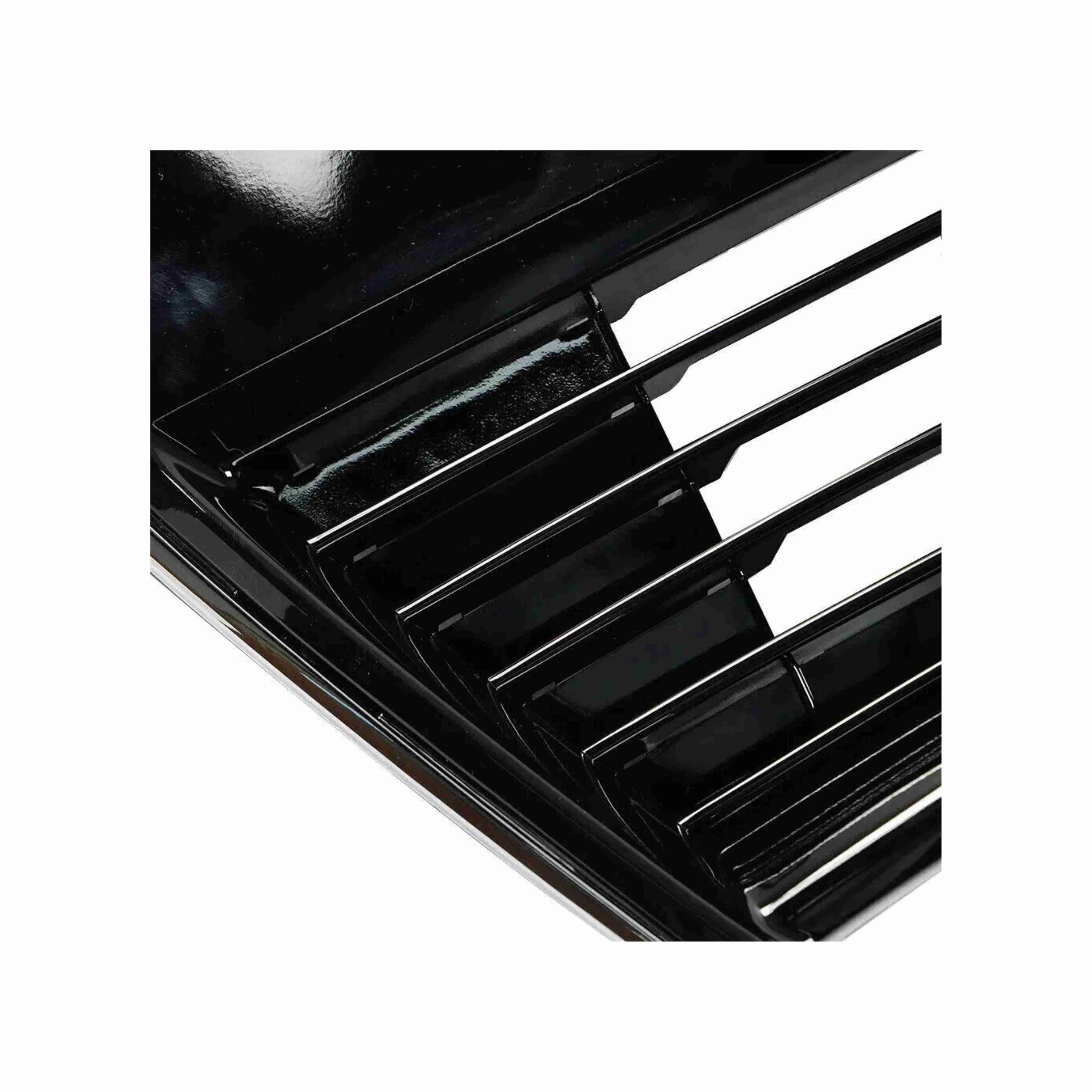 For 2014-2016 Toyota Corolla S Front Bumper Lower Grille Black&Chrome Trim Grill