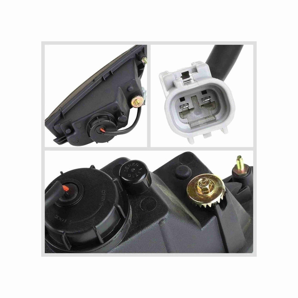 For 2001-2002 Toyota Corolla Fog Light Lamps Bulb+Switch Smoke Left+Right