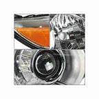 For 2011-2020 Toyota Sienna Clear Lens Headlights Housing Chrome Headlamps Pair Set Left+Right