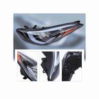 For 2014-2016 Hyundai Elantra Housing Black Headlamp Assembly Clear Lens Headlight Left+Right