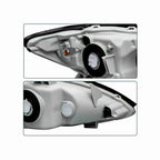 For 2005-2006 Toyota Camry Halogen Clear Lens Headlights Housing Black Headlamps Left+Right