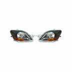 For 2007-2011 Toyota Yaris Sedan Clear Lens Headlight Assembly Headlamp Housing Black Left+Right