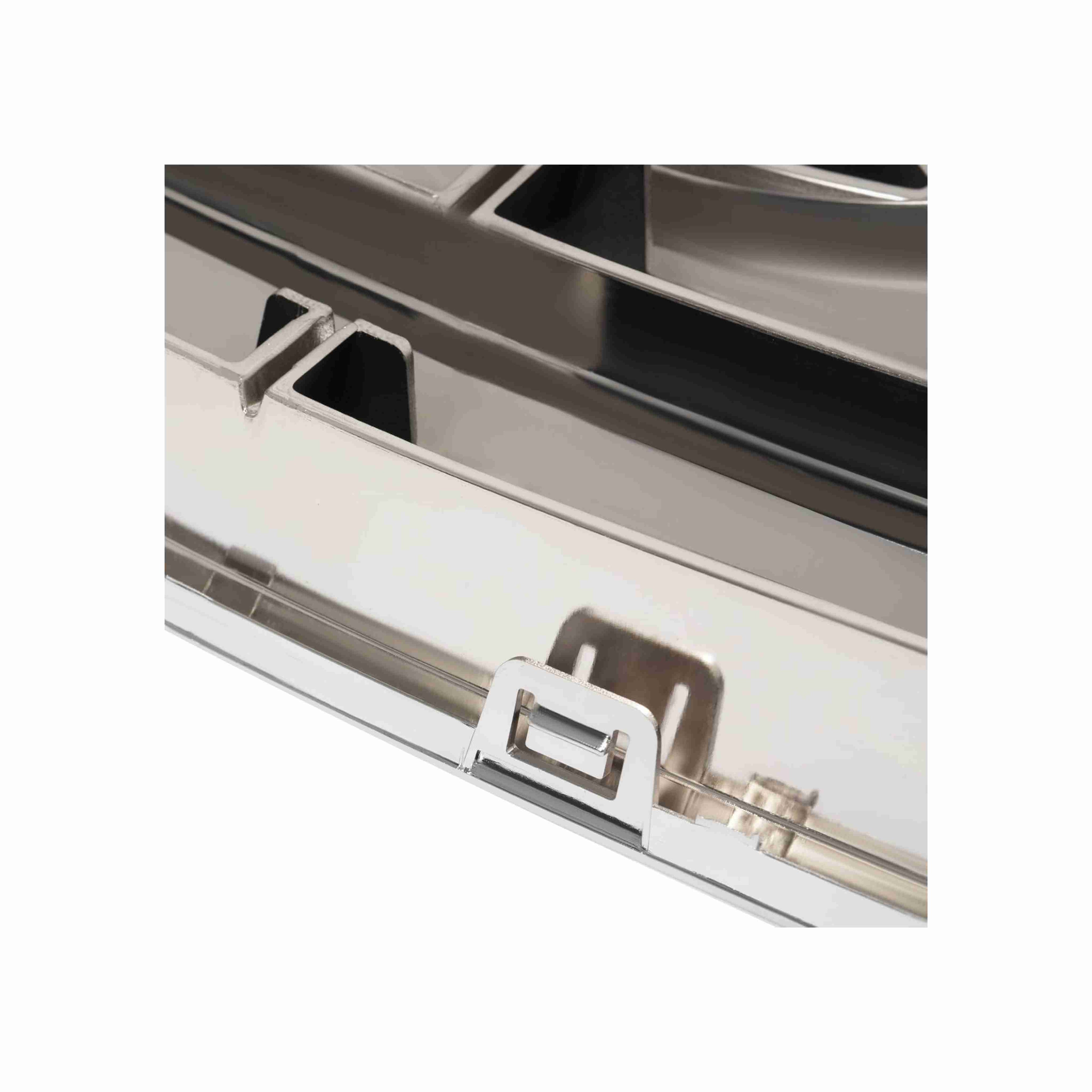 For 2013-2016 Hyundai Santa Fe Sport Style Front Upper Grille Black+Chrome Grill