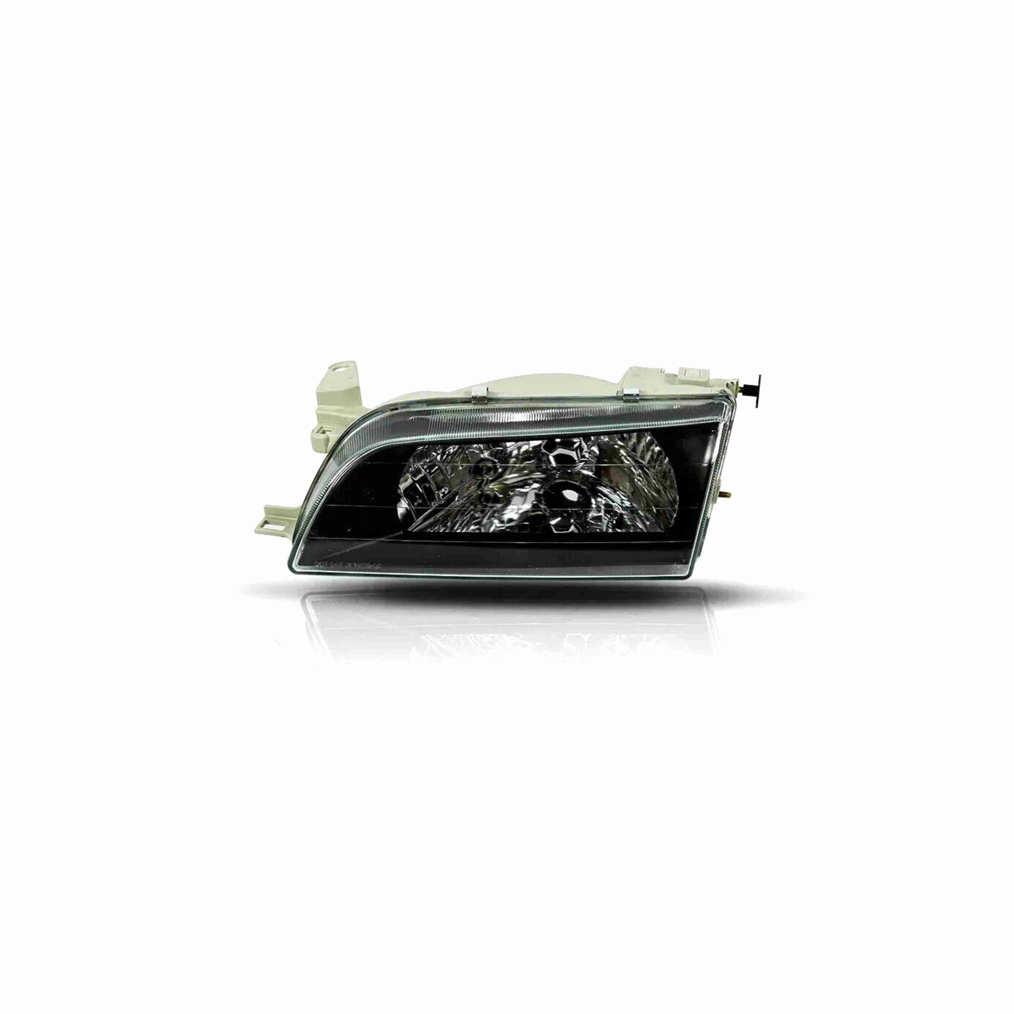 For 1993-1997 Toyota Corolla Headlights Housing Black Headlamp+Corner Left+Right