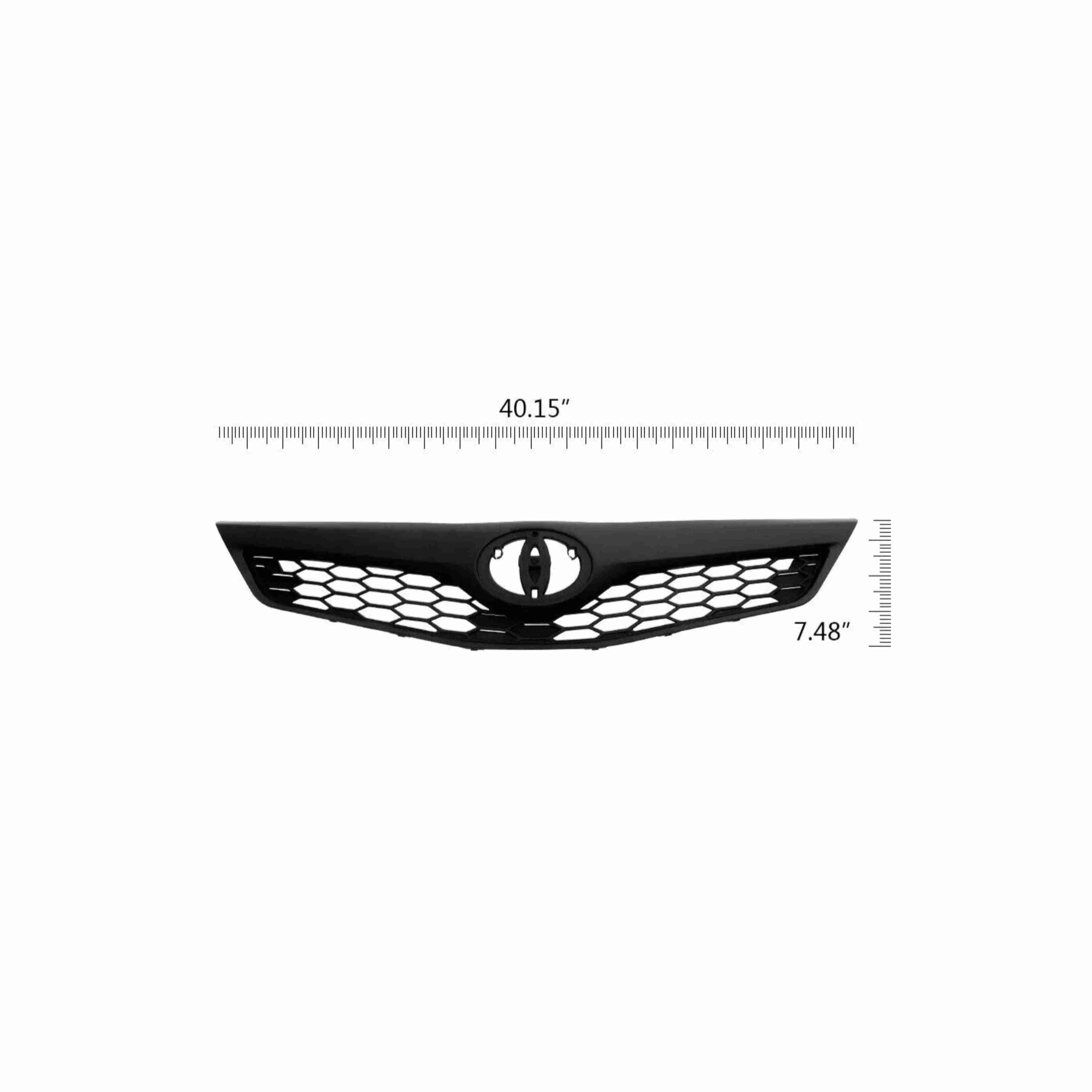 For 2012-2014 Toyota Camry SE Front Bumper Upper Grille Matte Black Grill