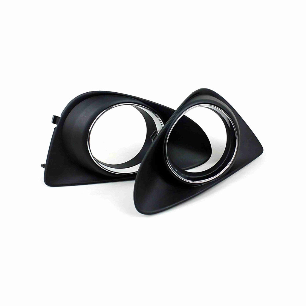 For 2012-2014 Toyota Yaris Hatchback Fog Light Lamp Chrome Housing Left+Right