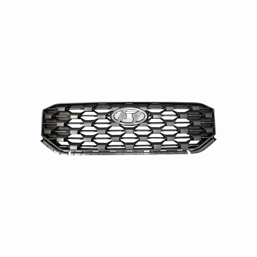 For 2021-2023 Hyundai Santa Fe Front Upper Bumper Grille Assembly Black Grill