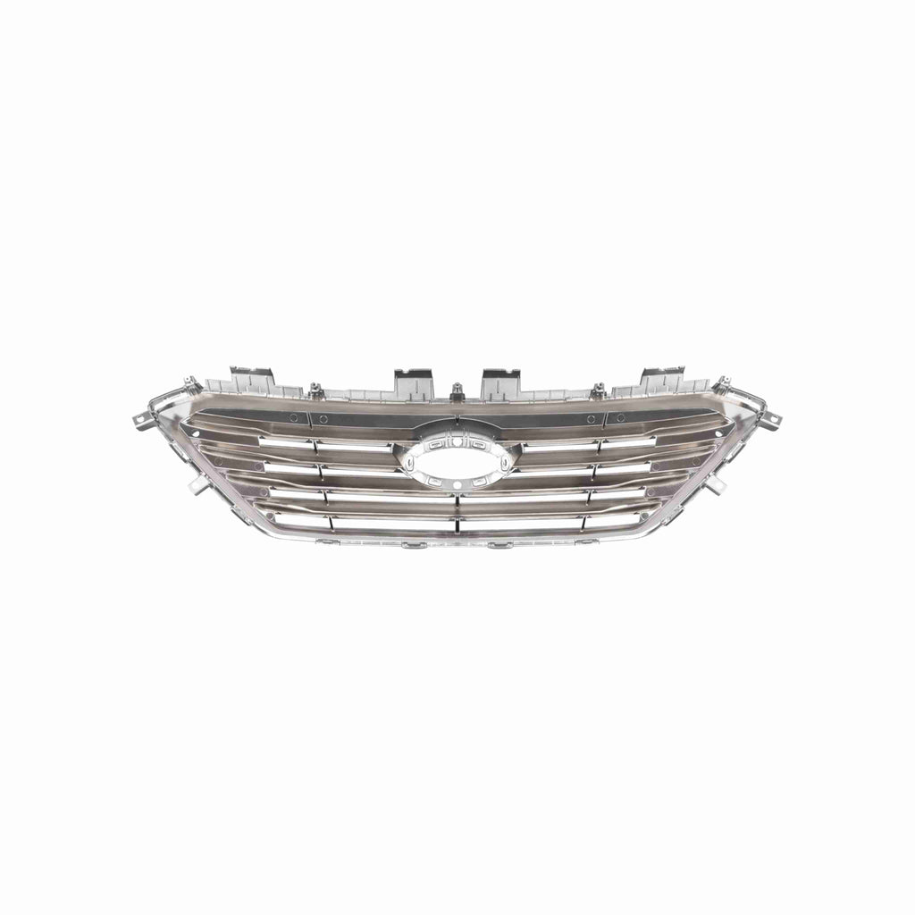 For 2015-2017 Hyundai Sonata Front Bumper Upper Grille Black Chrome Trim Grill