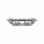 For 2015-2017 Hyundai Sonata Front Bumper Upper Grille Black Chrome Trim Grill