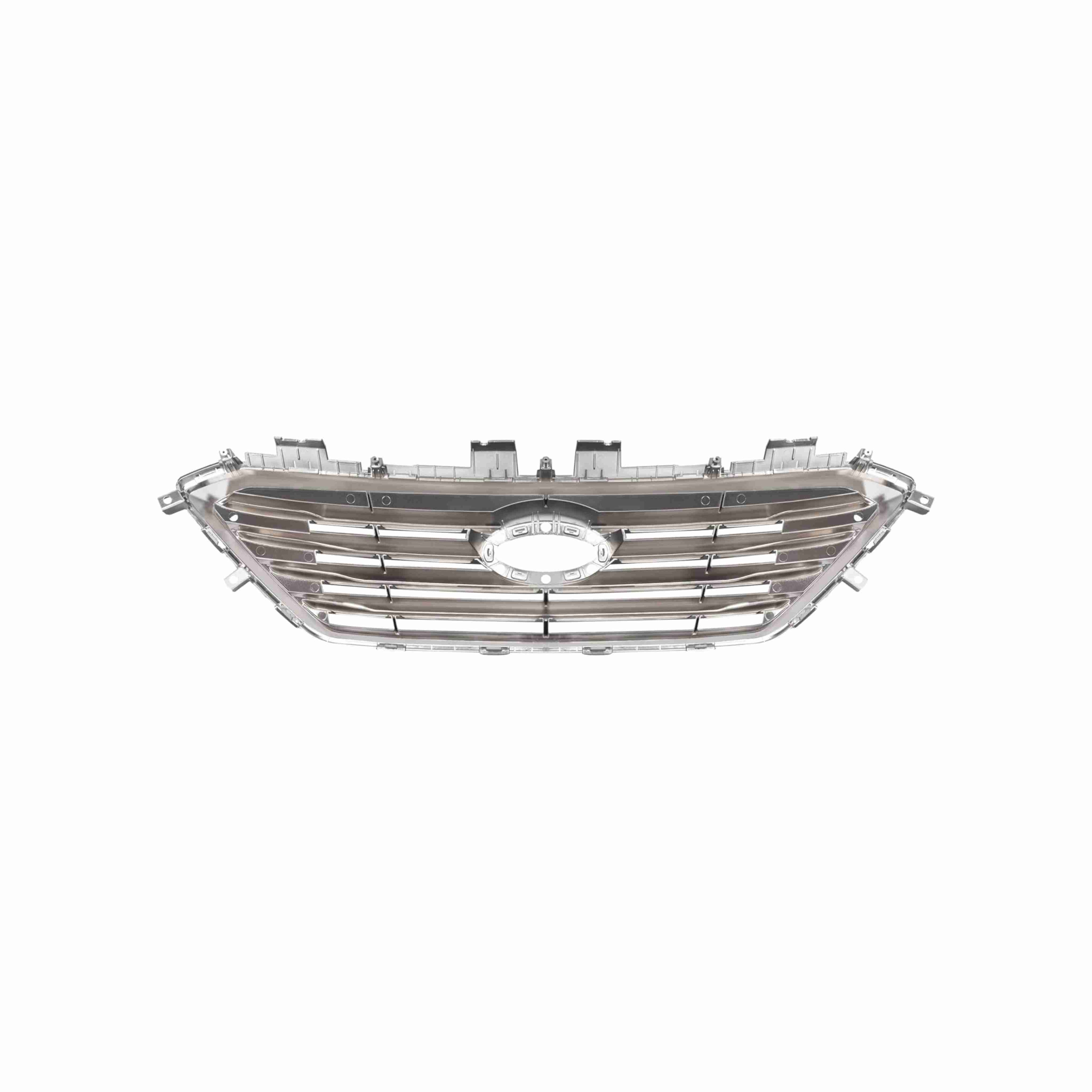 For 2015-2017 Hyundai Sonata Front Bumper Upper Grille Black Chrome Trim Grill