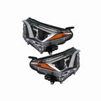 For 2016-2018 Toyota RAV4 Headlights Black Headlamp Assembly Halogen Left+Right