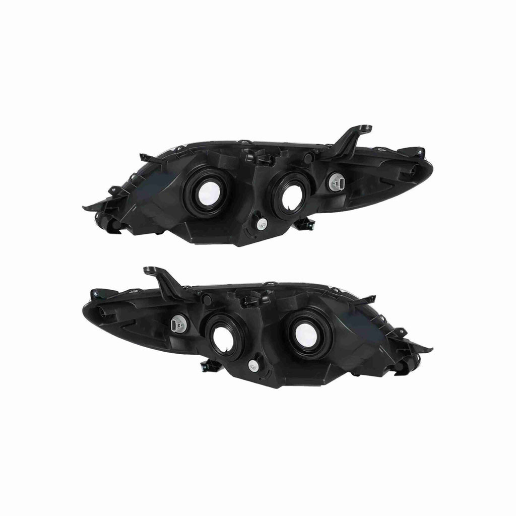 For 2011-2020 Toyota Sienna Clear Lens Headlights Housing Chrome Headlamps Pair Set Left+Right