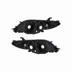 For 2011-2020 Toyota Sienna Clear Lens Headlights Housing Chrome Headlamps Pair Set Left+Right
