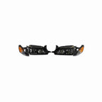 For 1993-1997 Toyota Corolla DX Clear Headlight Black Lamp+Corner Left+Right Set