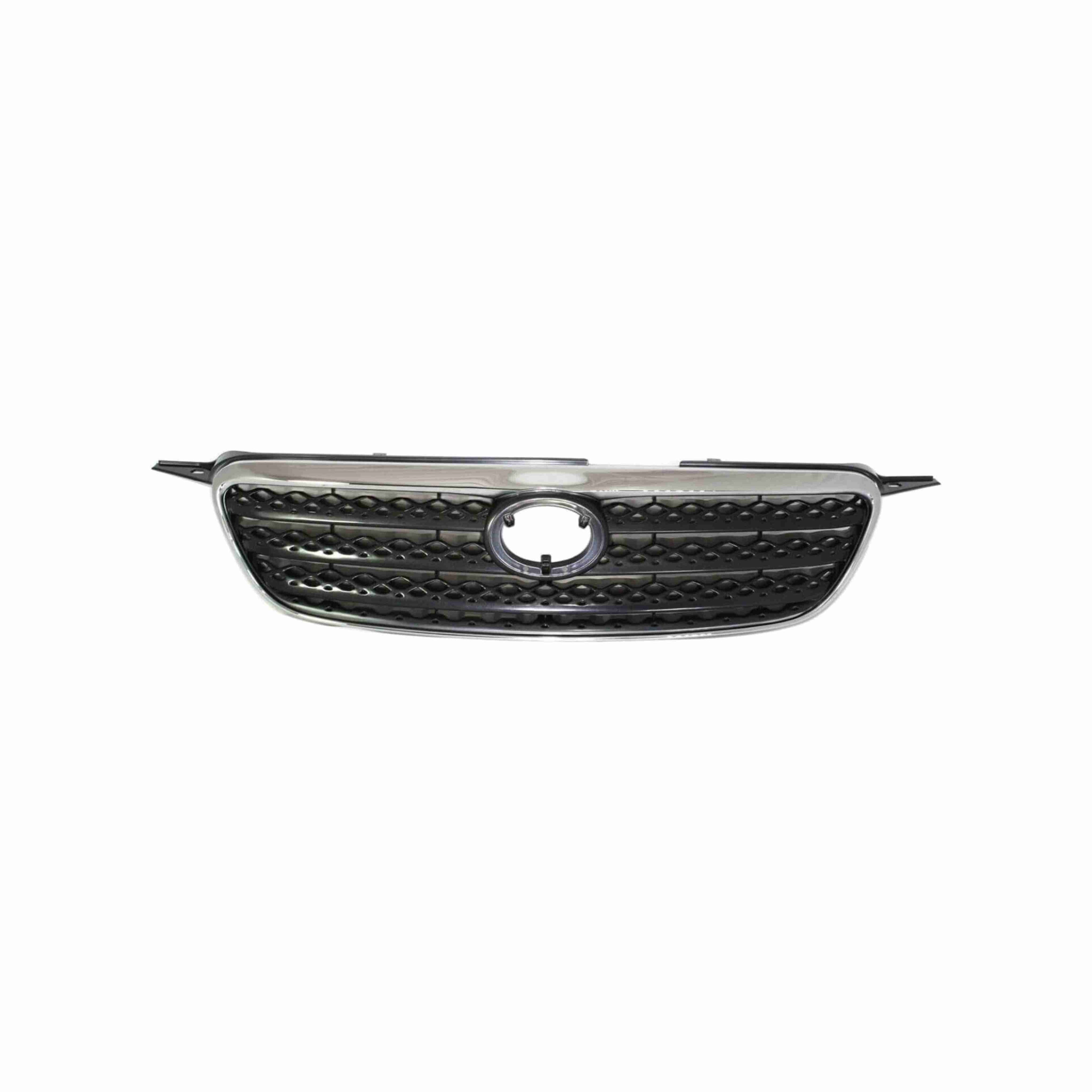 For 2005-2008 Toyota Corolla Chrome Shell With Dark Gray Front Bumper Grille Insert Assembly