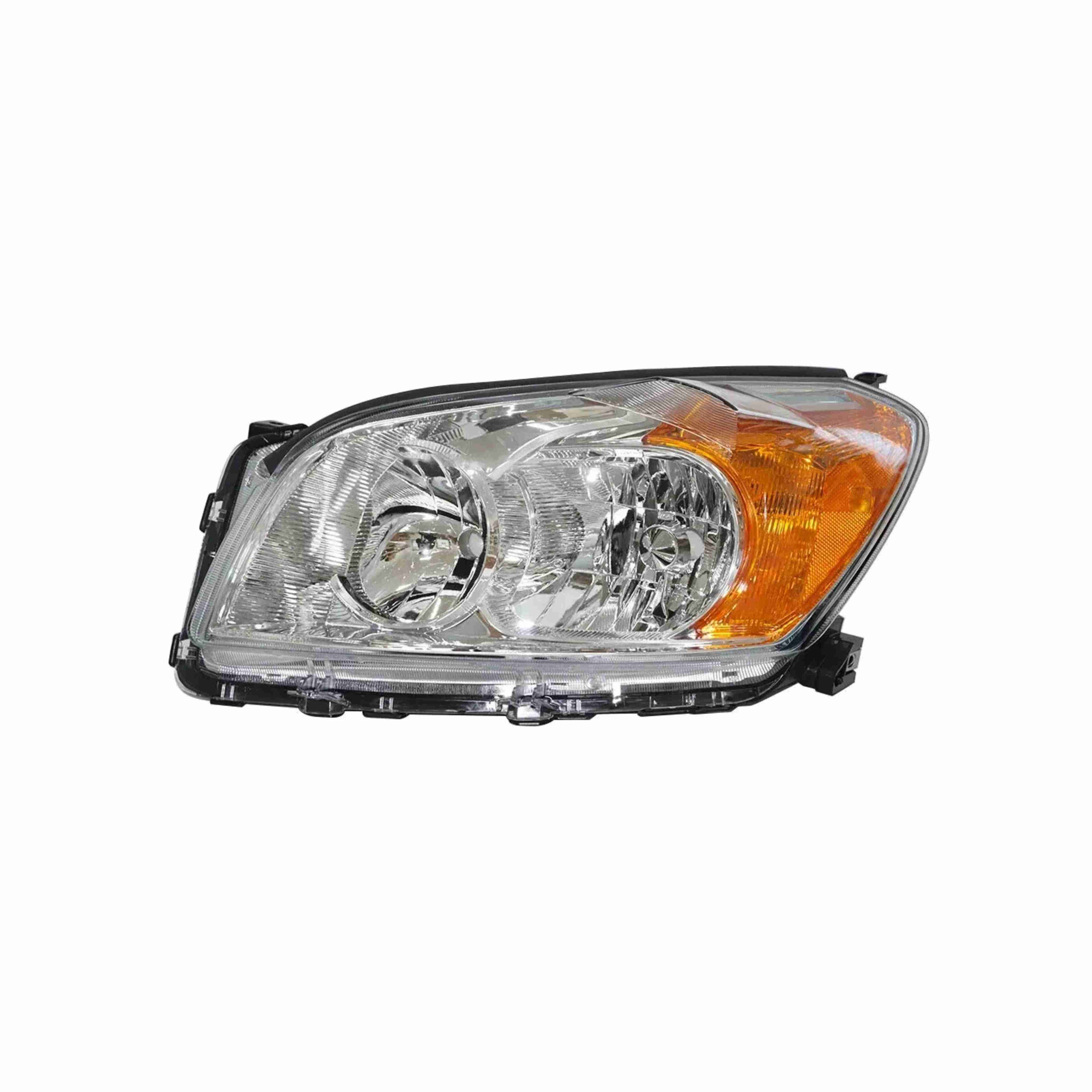 For 2009-2012 Toyota RAV4 Sport Chrome Headlamps Halogen Headlights Left+Right