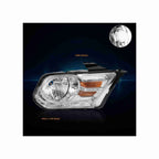 For 2010-2014 Ford Mustang Housing Chrome Headlight Amber Corner Lamp Left+Right