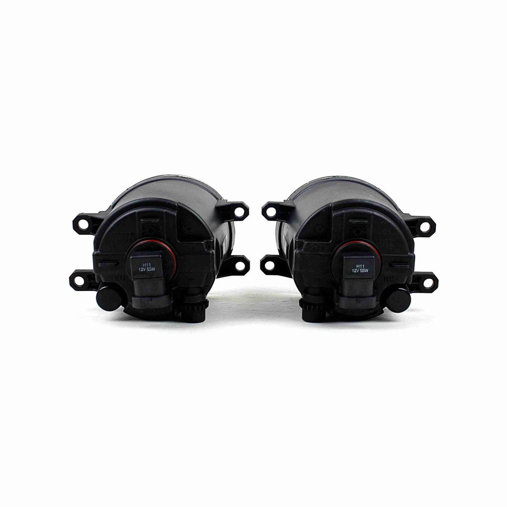 For 2012-2014 Toyota Yaris Hatchback Fog Light Lamp Chrome Housing Left+Right
