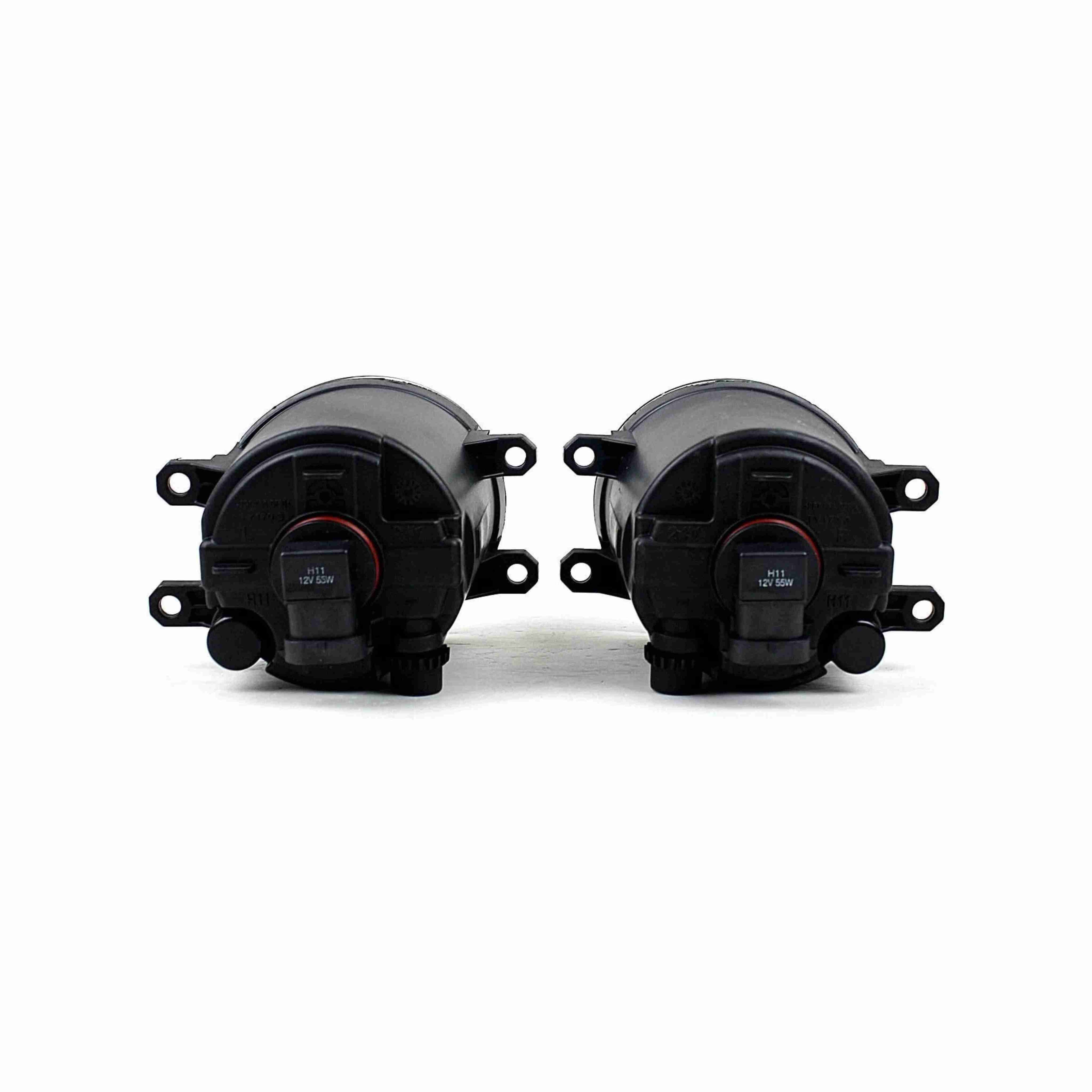 For 2012-2014 Toyota Yaris Hatchback Fog Light Lamp Chrome Housing Left+Right