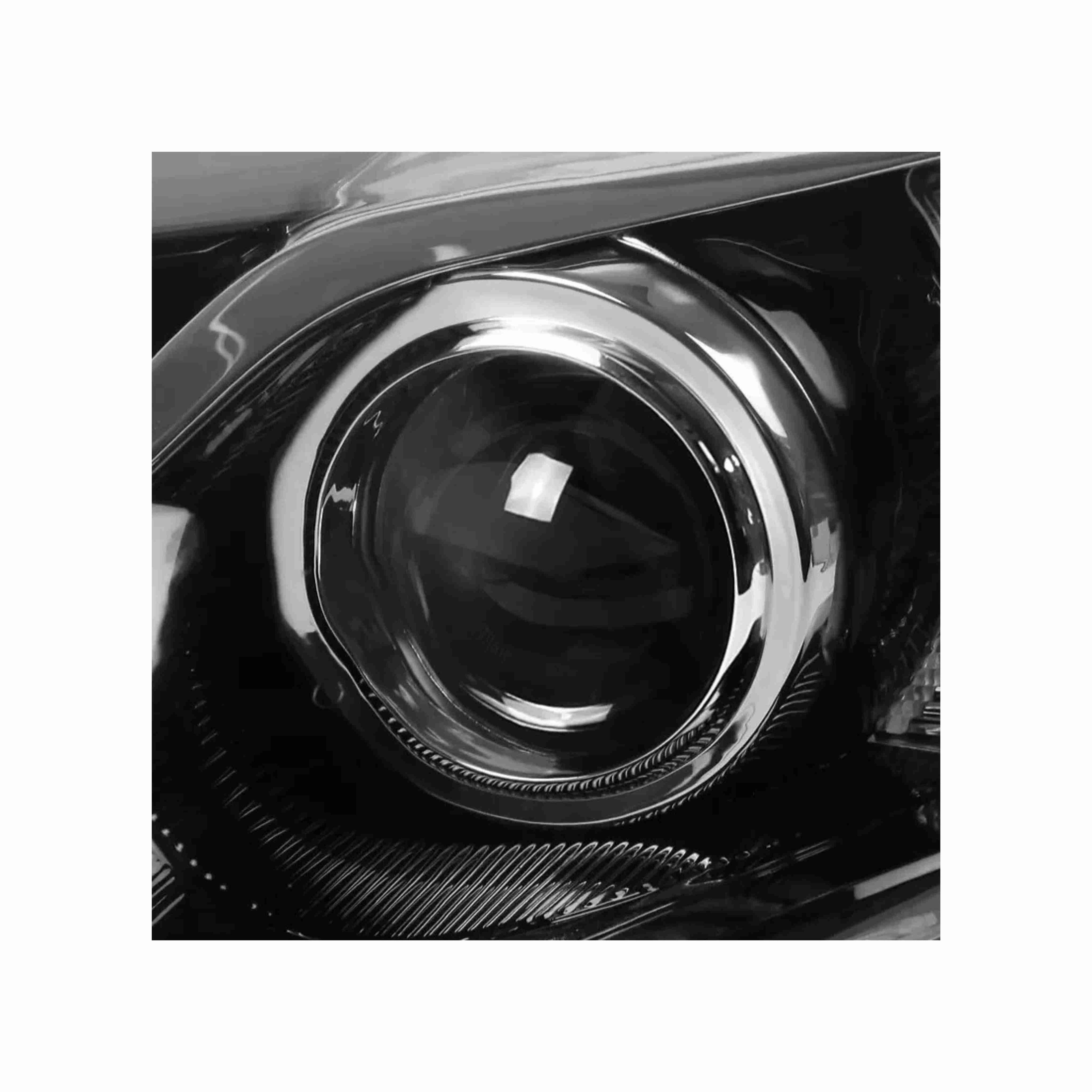 For 2012-2014 Toyota Camry Assembly Headlight Projector Housing Black Headlamp Clear Lens Left+Right