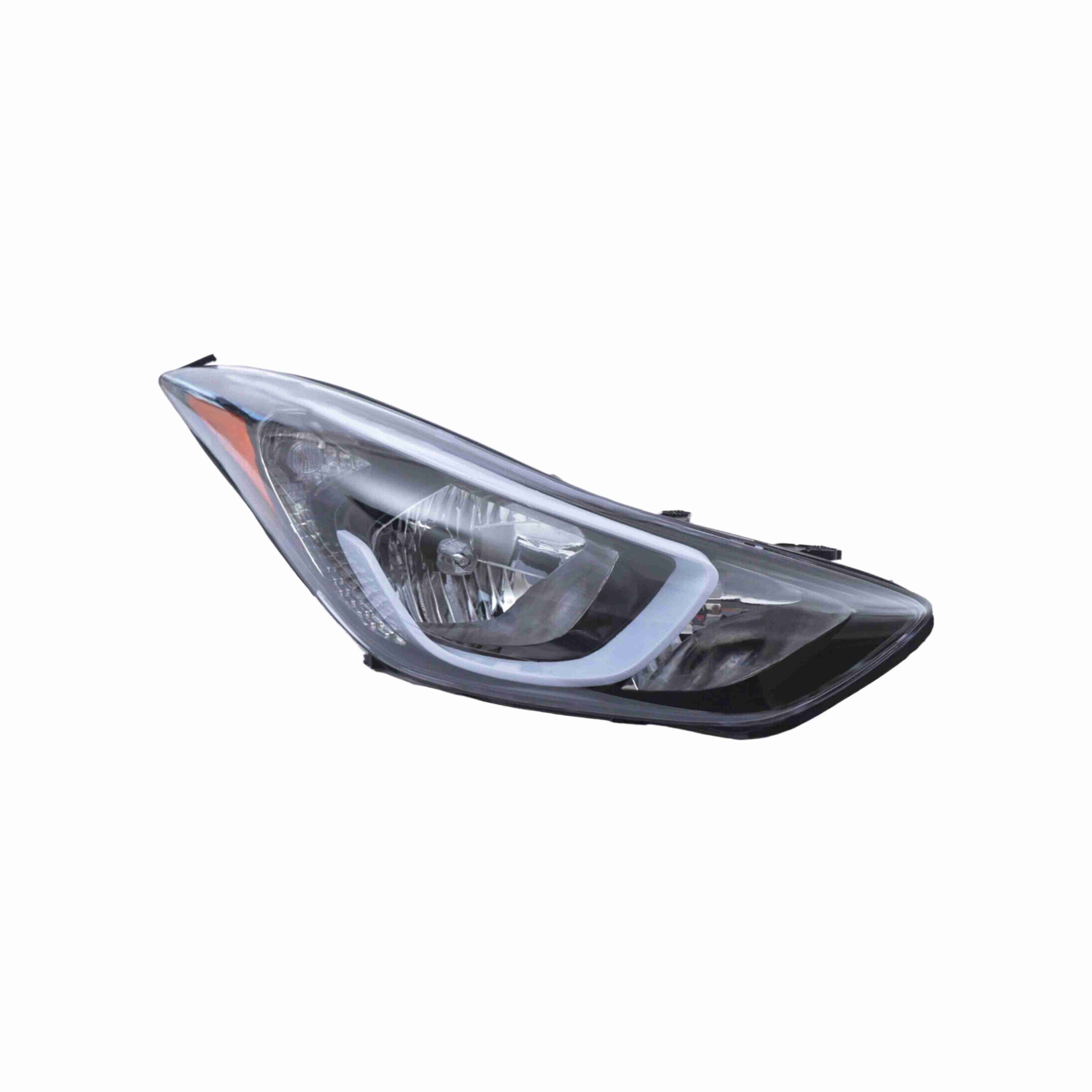 For 2014-2016 Hyundai Elantra Housing Black Headlamp Assembly Clear Lens Headlight Left+Right