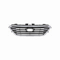 For 2015-2017 Hyundai Sonata Front Bumper Upper Grille Black Chrome Trim Grill