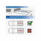 For 2005-2023 Nissan Frontier 3 Truck Bed Fold Tonneau Cover Waterproof Soft 5Ft