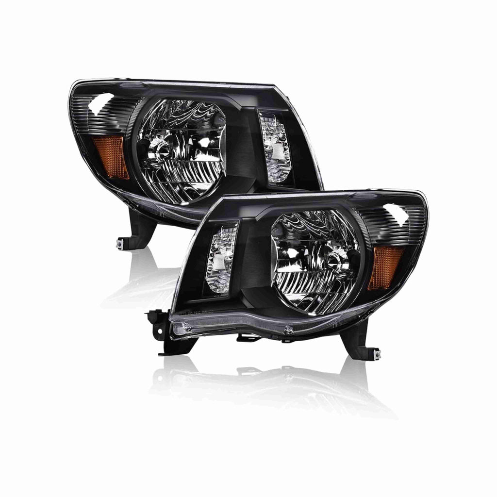 For 2005-2011 Toyota Tacoma Headlights Housing Black TRD Style Left+Right Set