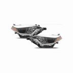 For 2014-2016 Toyota Corolla Headlights Black lamps Clear Lens Left+Right Set