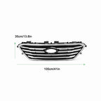 For 2015-2017 Hyundai Sonata Front Bumper Upper Grille Black Chrome Trim Grill