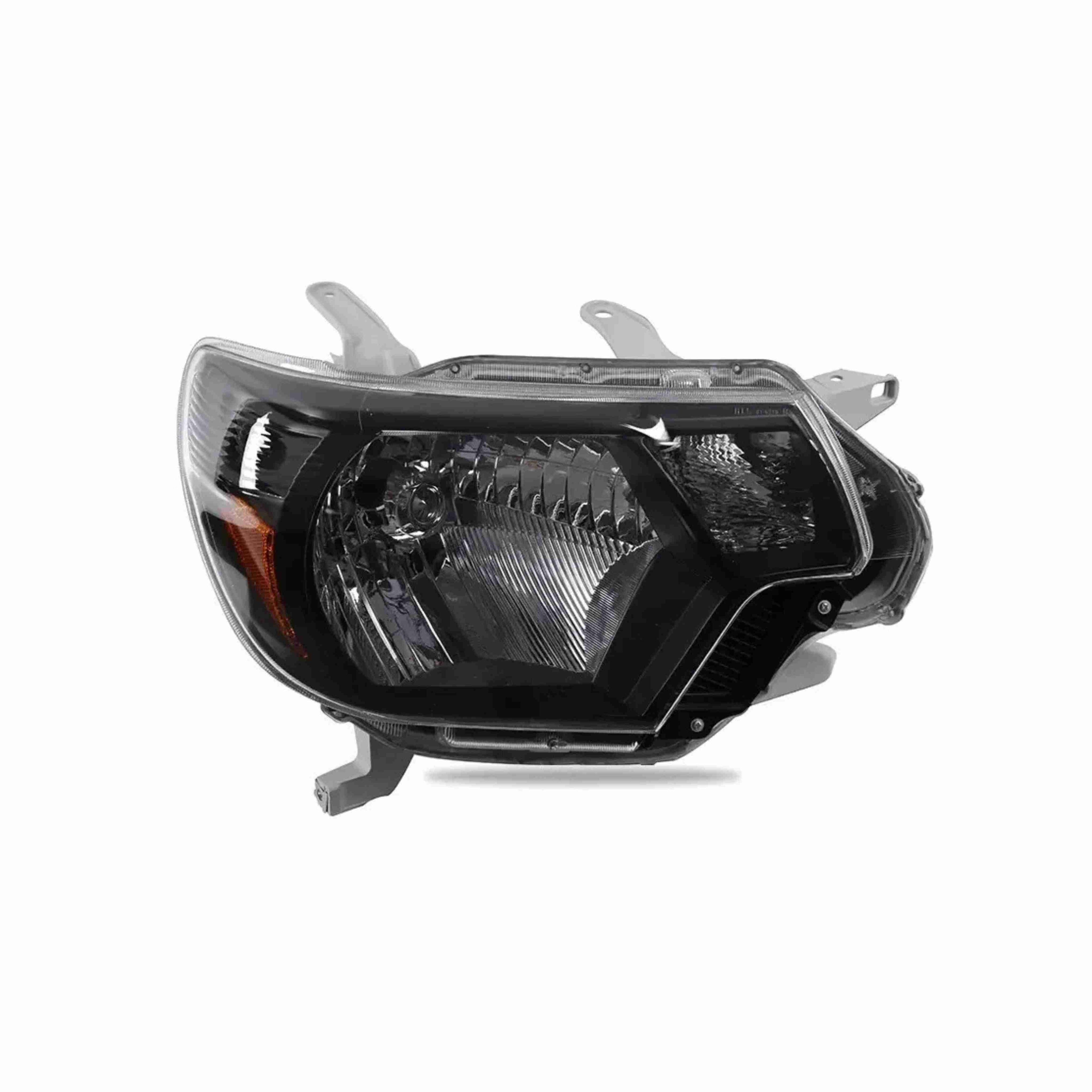 For 2012-2015 Toyota Tacoma Black Headlamp Clear Lens Headlight Left+Right