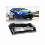 For 2014-2016 Toyota Corolla S Front Bumper Lower Grille Black&Chrome Trim Grill