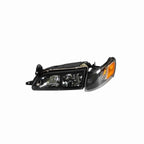 For 1993-1997 Toyota Corolla DX Clear Headlight Black Lamp+Corner Left+Right Set