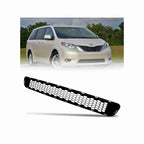 For 2011-2017 Toyota Sienna Front Bumper Lower Grille Mesh Honeycomb Black Grill