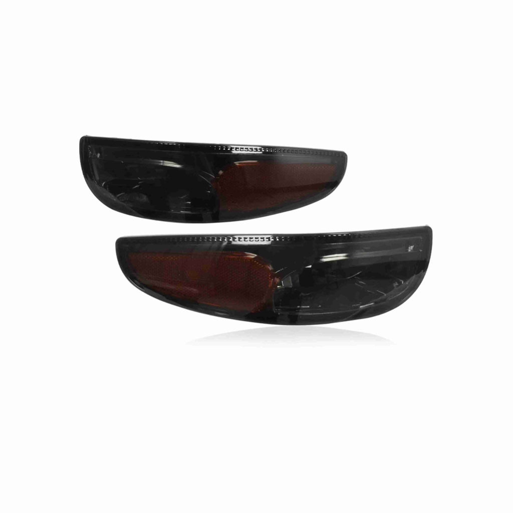 For 1997-2004 Chevy Corvette C5 Smoke Lens Front Turn Signal Light Left+Right