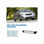 For 2009-2010 Toyota Corolla Front Lower Bumper Grille Textured Black Plastic