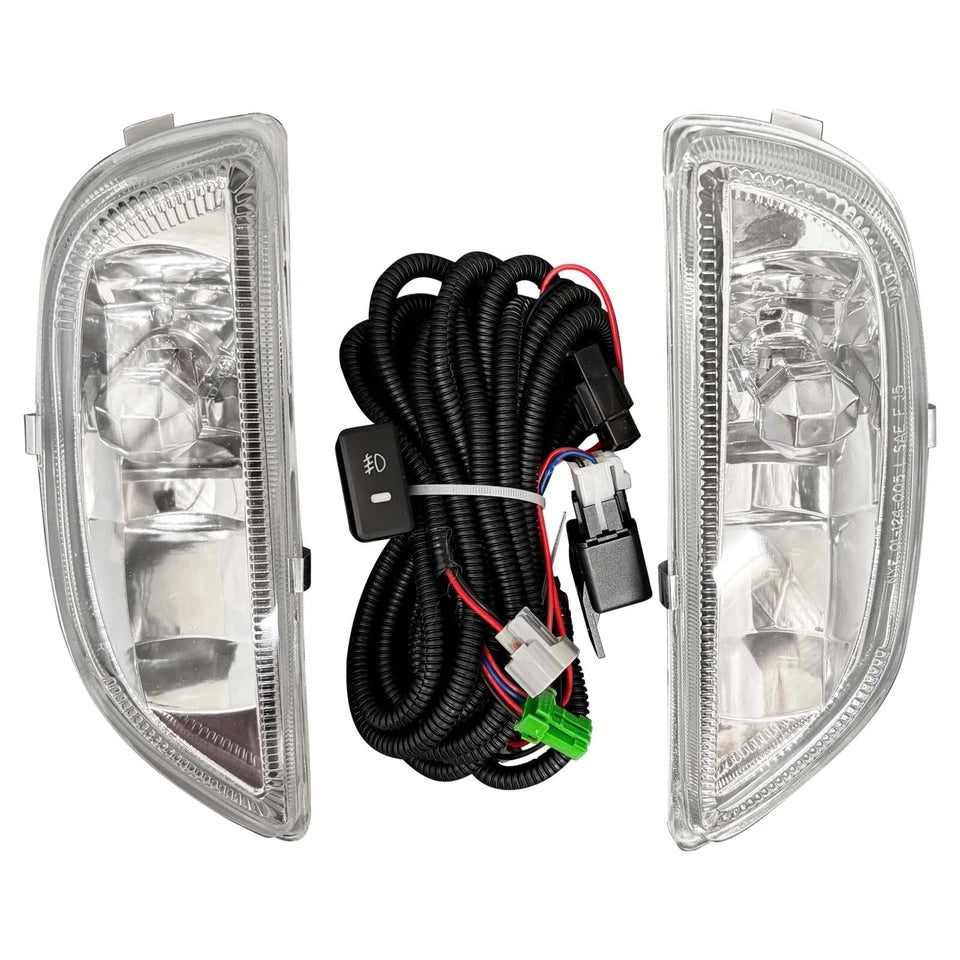 For 2001-2002 Toyota Corolla Fog Light Driving Lamp Clear Lens Left+Right Set