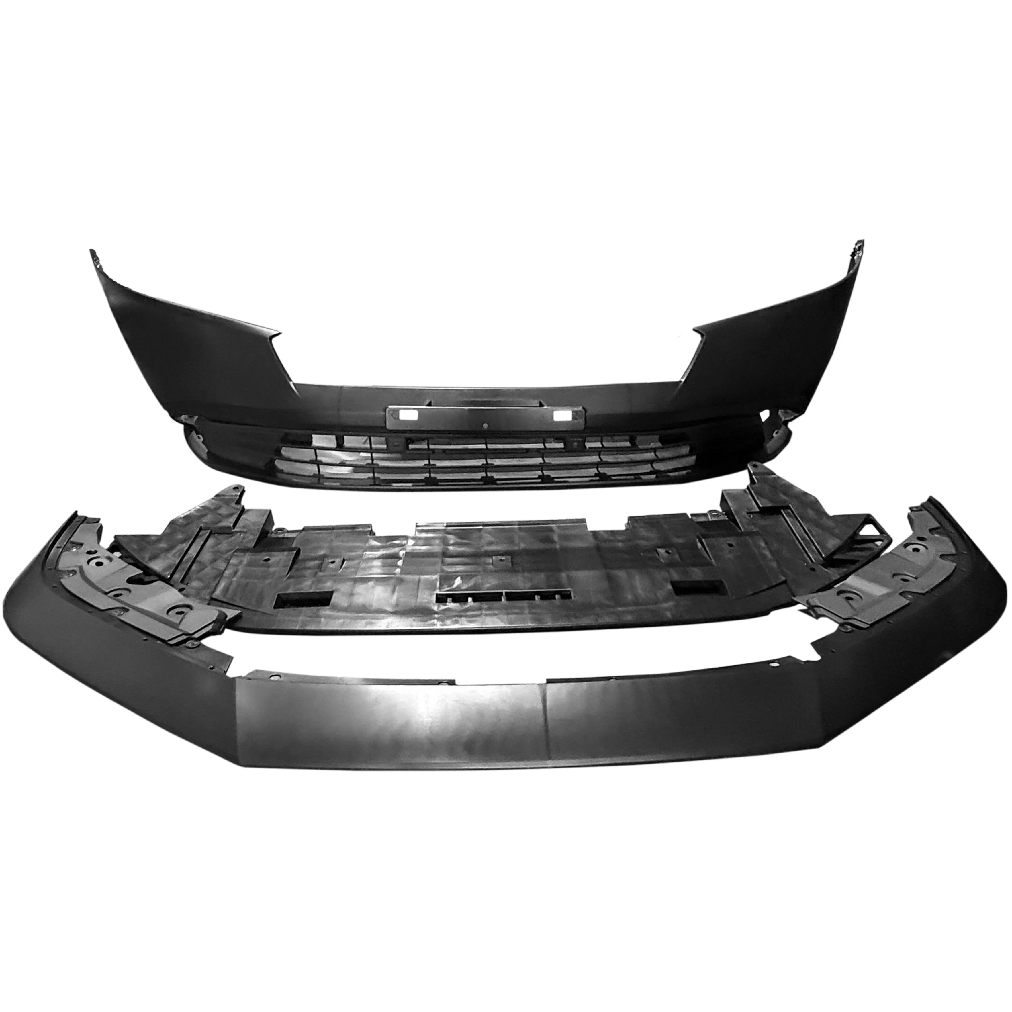 For 2023-2025 Honda Accord Front Bumper Body Kit Assembly Front Bumper Cover, Grille, Lower Lip & Air Deflector Complete Replacement Kit